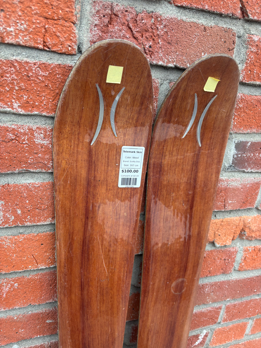 Scotty Bob HeadRush Telemark Skis - Wood, 167 cm