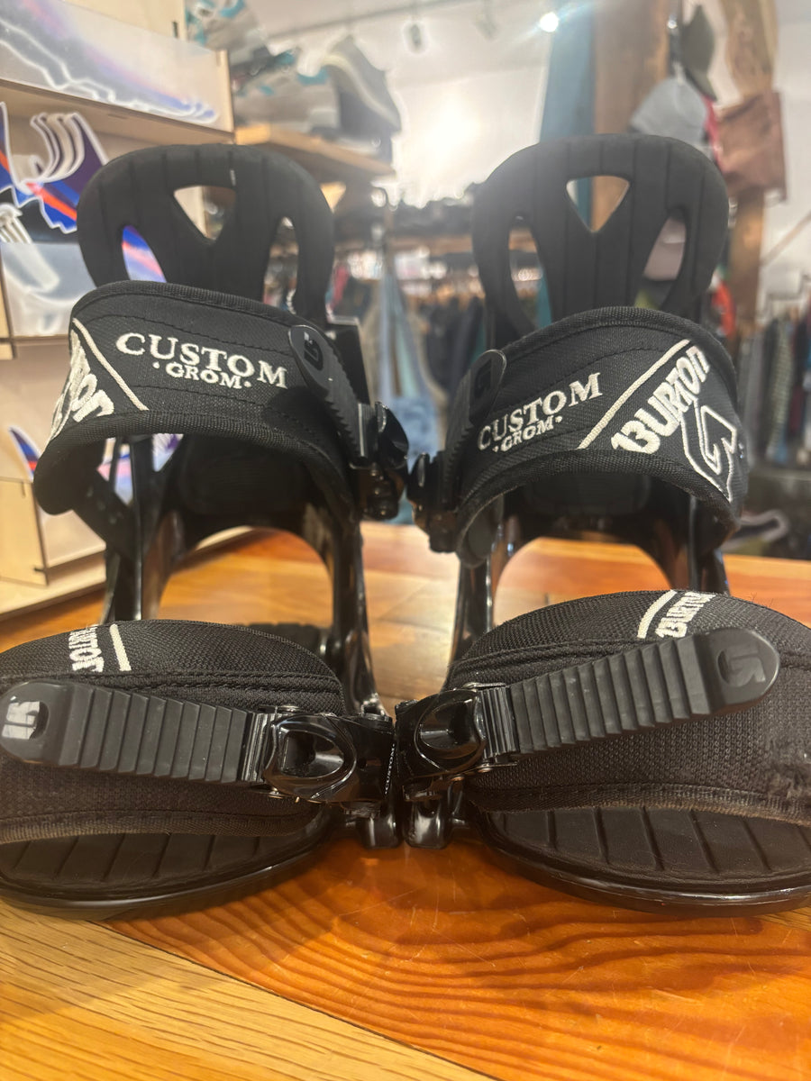 Burton Custom Grom Snowboard Bindings - Black, Small