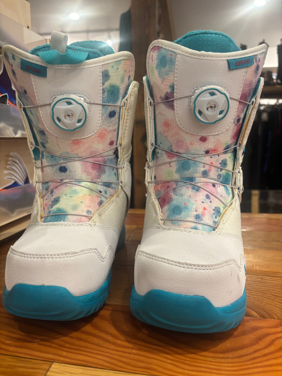 YOUTH ZIPLINE BOA inprint1 BURTON 23㎝ Burton Zipline Imprint 1 BOA Kids Snowboard Boots - White/Blue, Youth