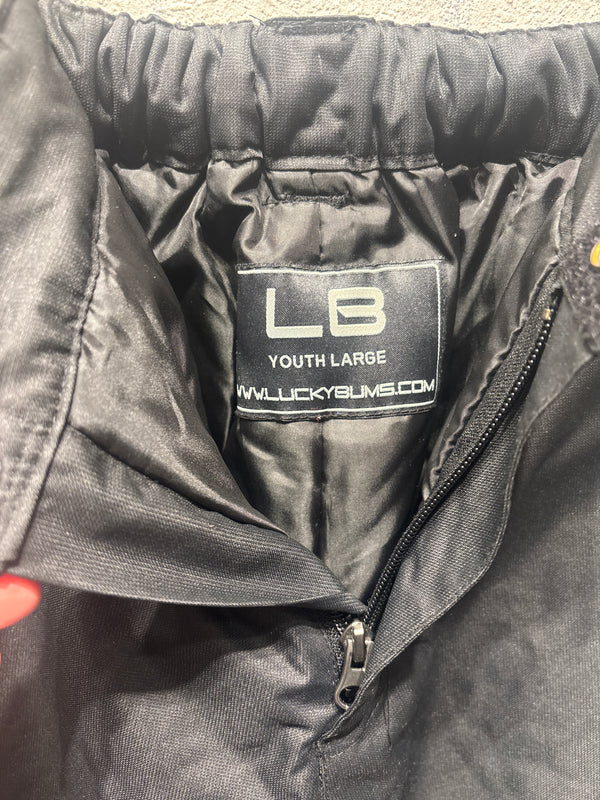 Lucky Bums  Snow Pants - Black, Youth Large