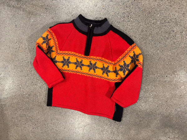 Obermeyer Quarter-Zip Sweater - Red, Preschool Small