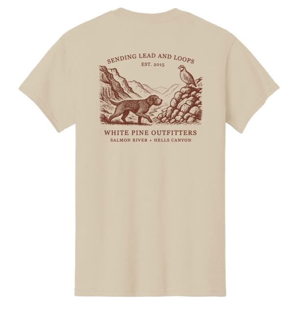 White Pine Outfitters "Sending Lead and Loops" Tee Shirt
