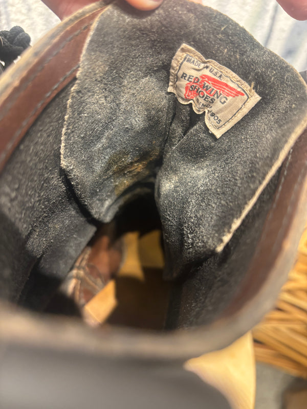 Red Wing Shoes Leather Logger Work Boots - Black, Mens 9