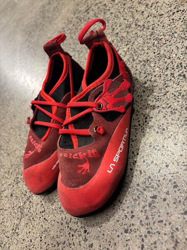 La Sportiva Climbing Shoes - Red, Y 12-13