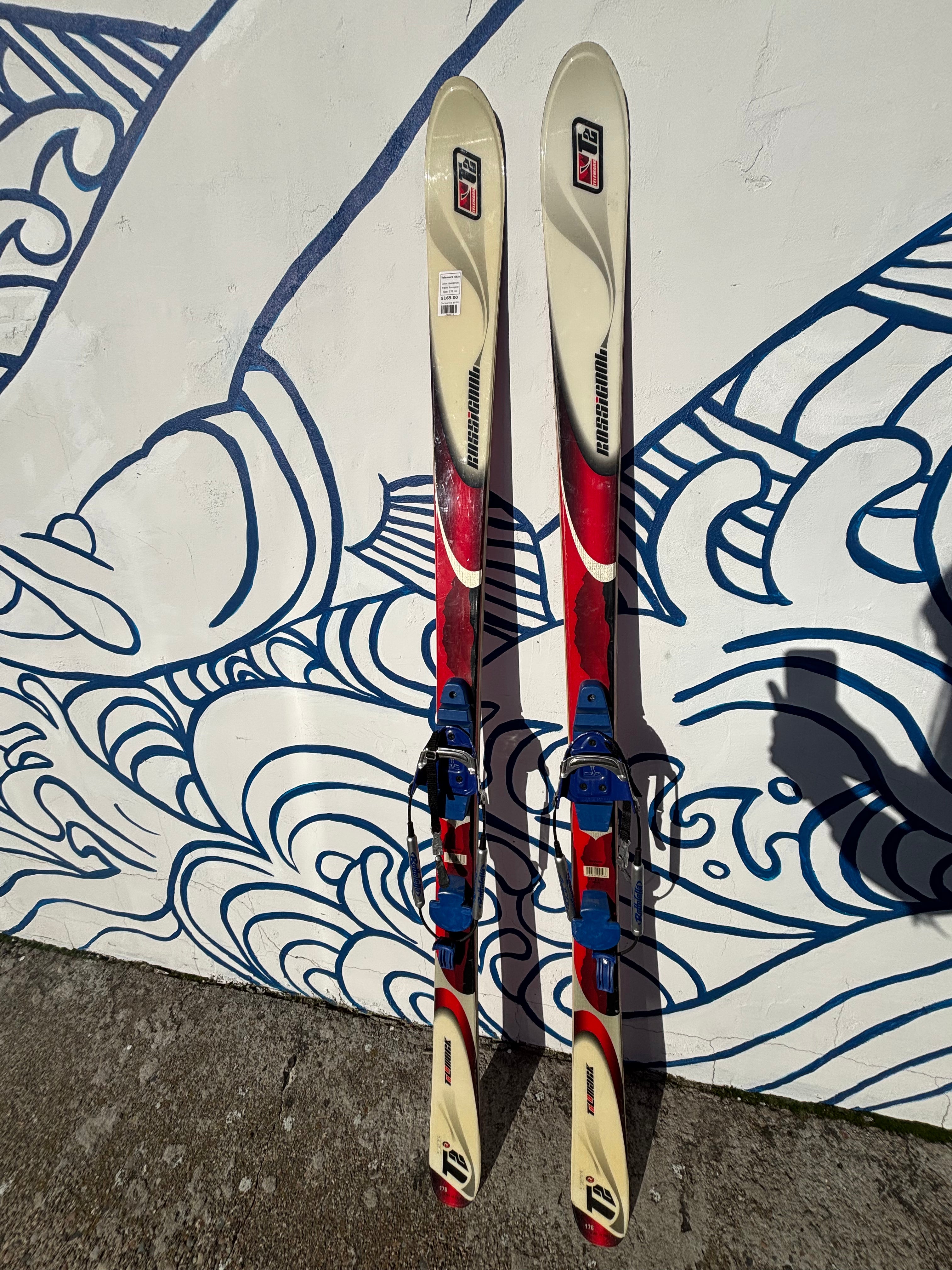 Rossignol T2 Telemark Skis - Red/White, 176 cm