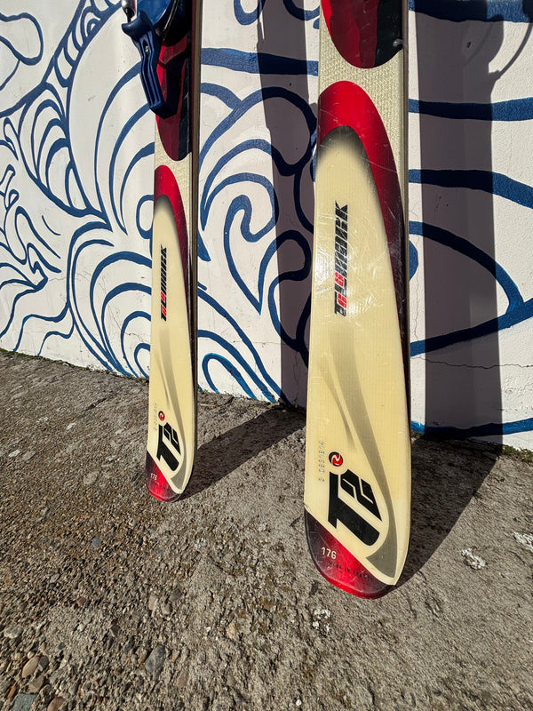 Rossignol T2 Telemark Skis - Red/White, 176 cm