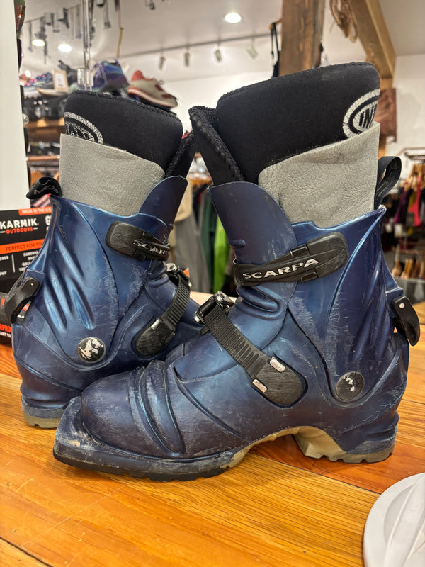 Scarpa T2 Telemark Ski Boots - Blue, Womens 8/9