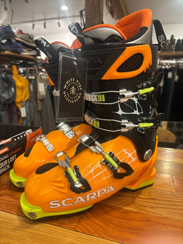 Scarpa Freedom RS Alpine Touring Ski Boots - Orange, MP 27