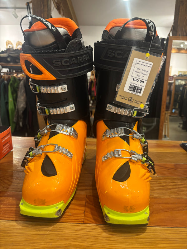 Scarpa Freedom RS Alpine Touring Ski Boots - Orange, MP 27