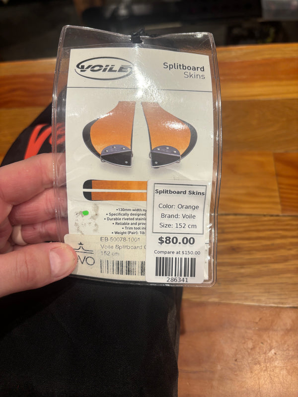 Voile 130mm Splitboard Skins - Orange, 152 cm