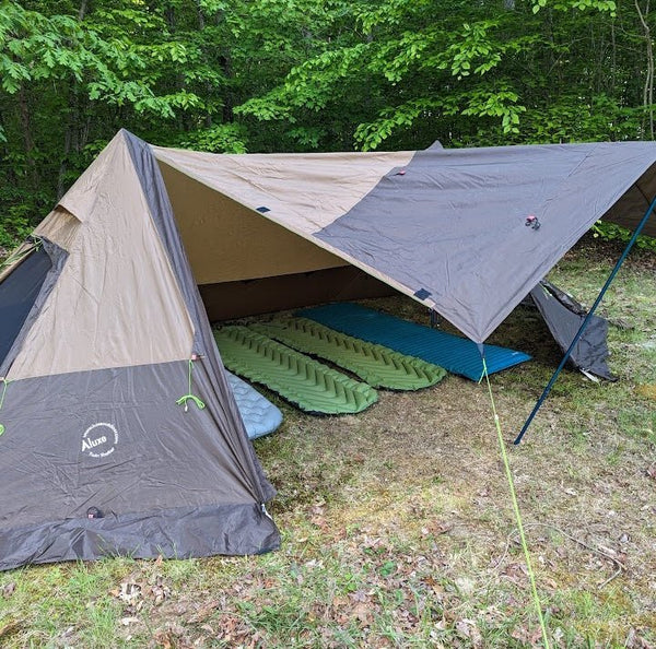 Luxe Twin Shelter Hot Tent - Green, 4 Person