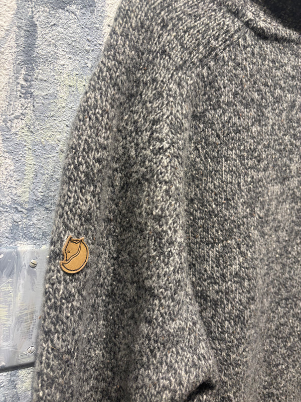 Fjall Raven Lada Wool Blend Sweater - Grey, Mens X Large