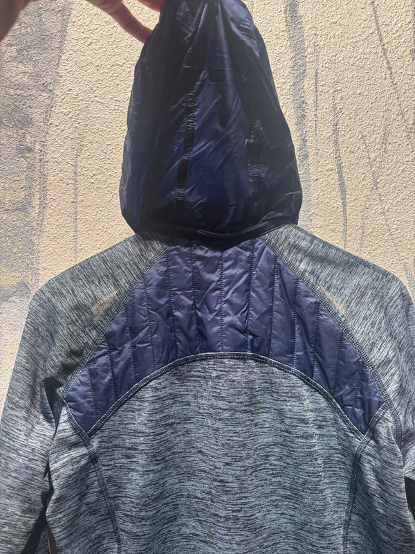 Eddie Bauer Hybrid Puffy Running Jacket - Blue, Womens Large