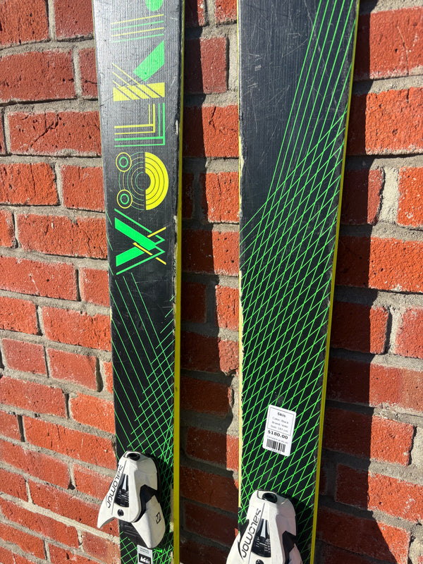Volkl Bridge Alpine Downhill Skis with Salomon 12 Bindings  - 187 cm