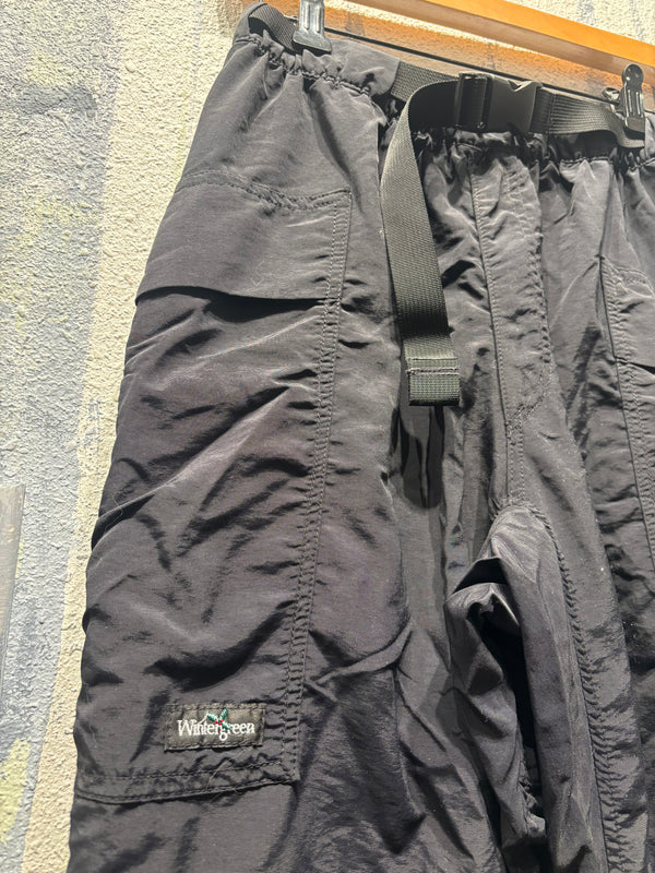 Wintergreen Northern Wear Belted Cargo Made in USA Pants - Black, Mens 28