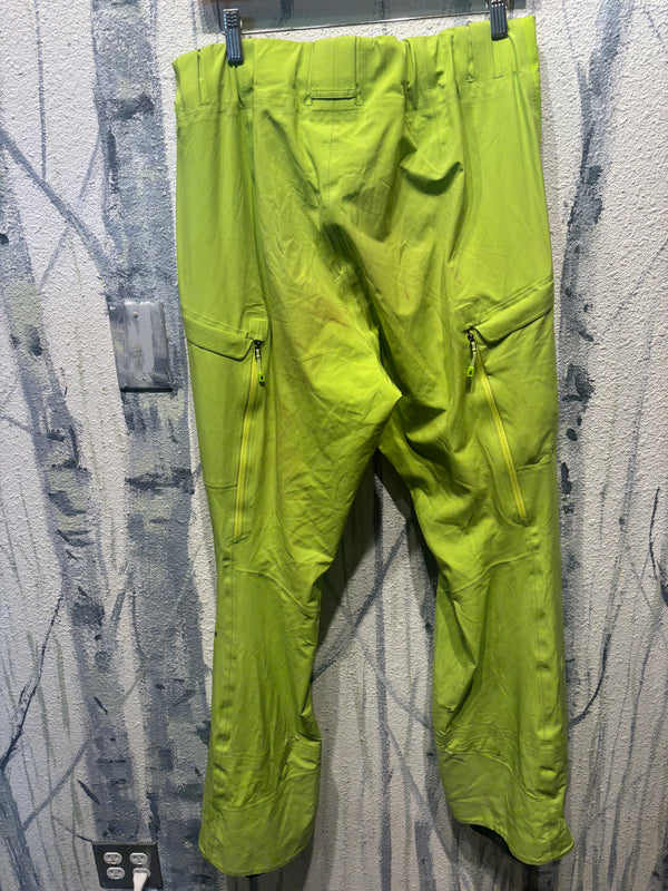 Patagonia Belted Recon Recco Ski Snow Pants - Green, Mens Large