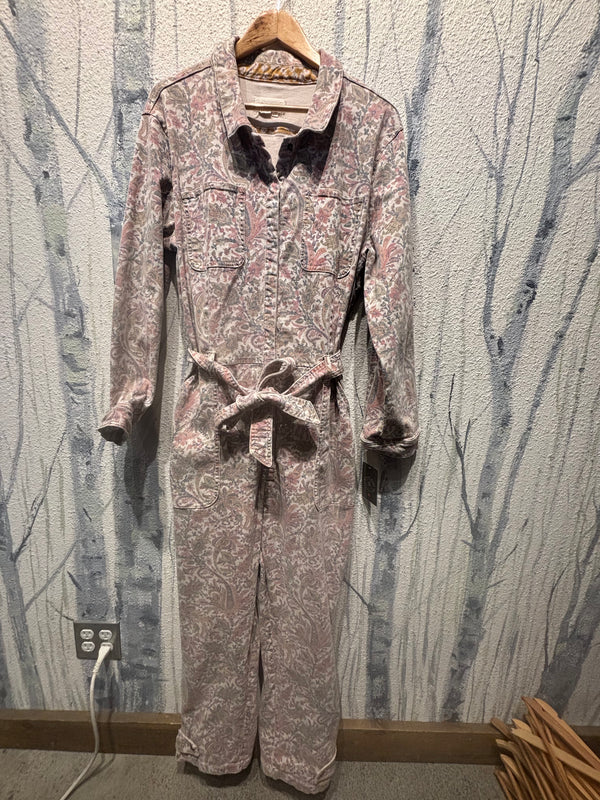 Anthropologie Paisley Utility Jumpsuit - Womens X Large