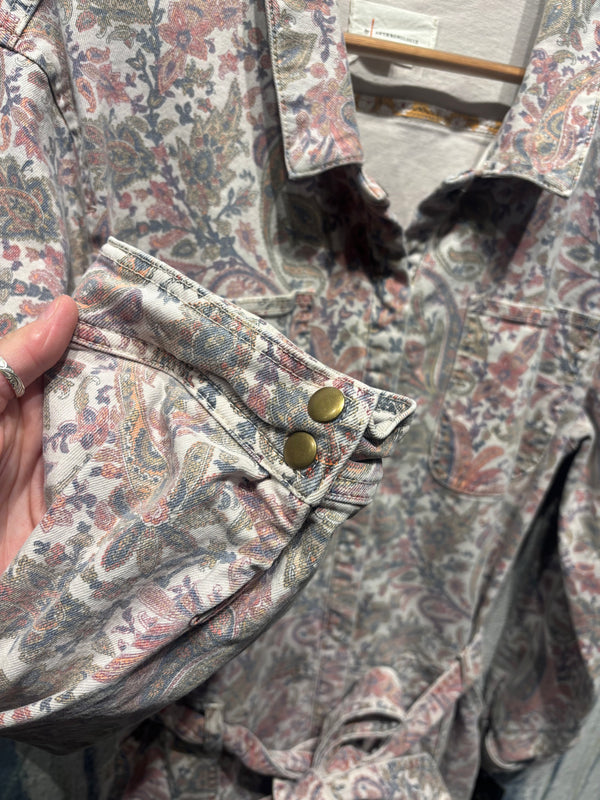 Anthropologie Paisley Utility Jumpsuit - Womens X Large