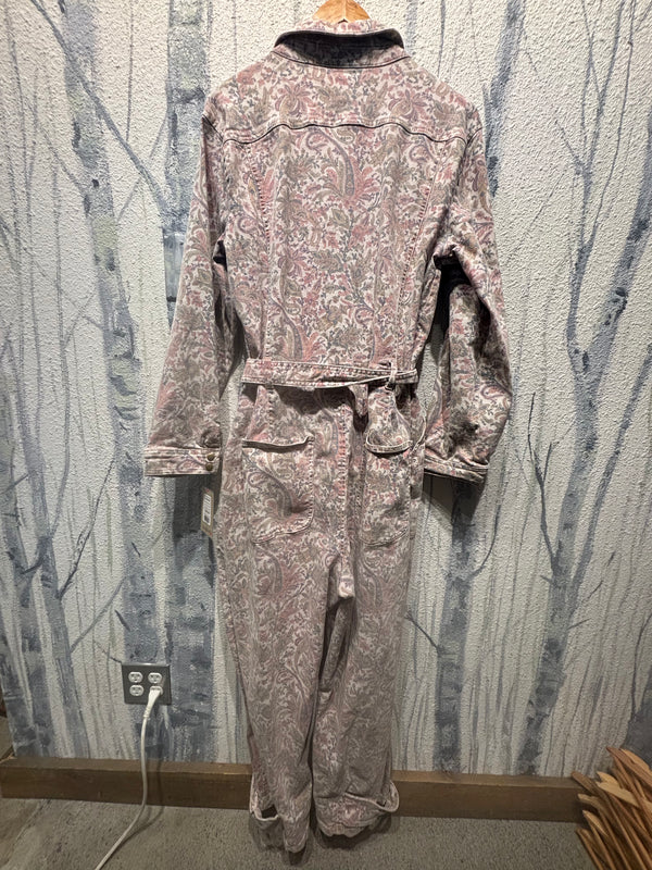 Anthropologie Paisley Utility Jumpsuit - Womens X Large