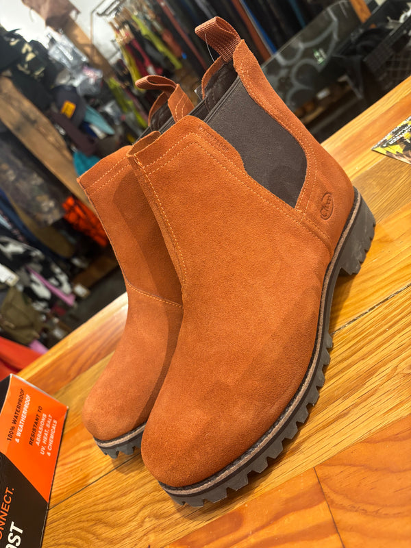 Chaco Fields Waterproof Chelsea Boots - Rust, Womens 10.5