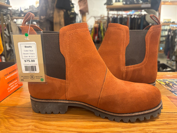 Chaco Fields Waterproof Chelsea Boots - Rust, Womens 10.5