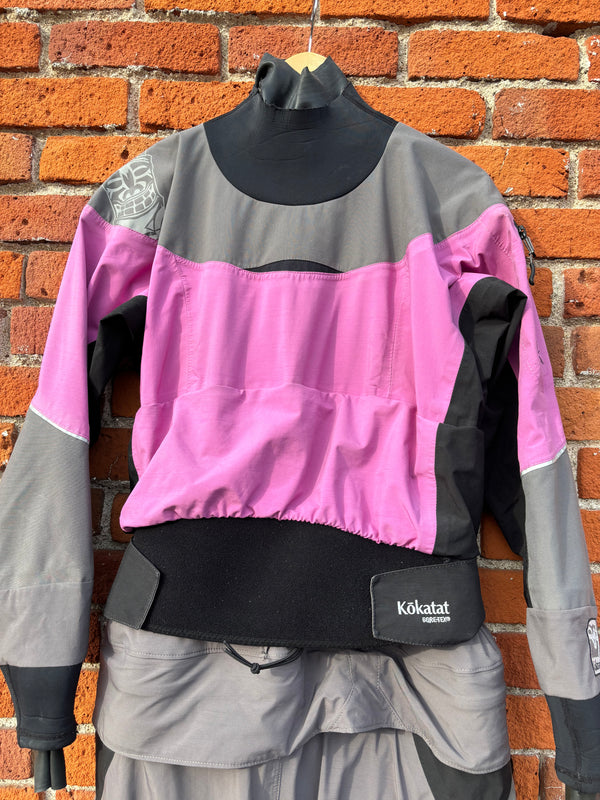 Kokatat GORE-TEX IDOL DRY SUIT WITH SWITCHZIP TECHNOLOGY - Pink/Grey, Womens
