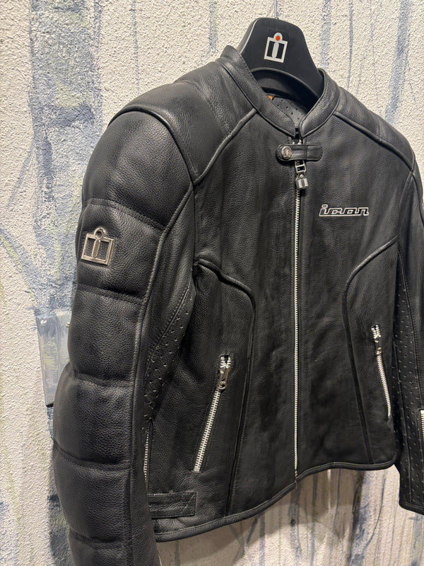 icon Tuscadero Leather Motorcycle Jacket - Womens Medium (10-12)