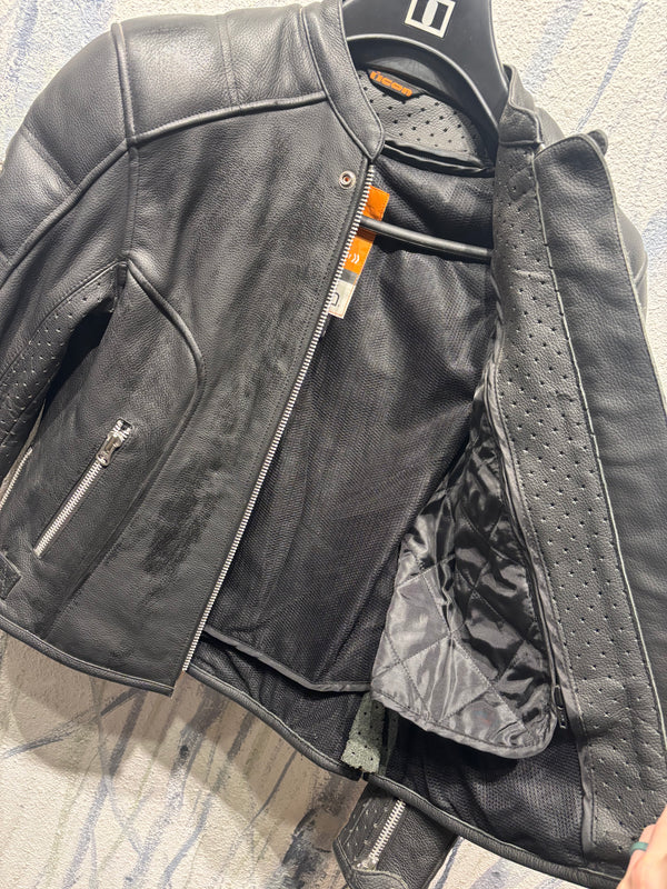 icon Tuscadero Leather Motorcycle Jacket - Womens Medium (10-12)