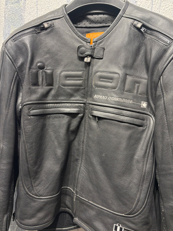 icon Motorhead Asphalt Technologies Motorcycle Jacket - Mens Large (44-46)