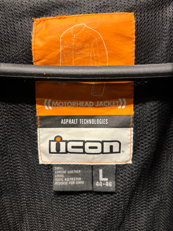 icon Motorhead Asphalt Technologies Motorcycle Jacket - Mens Large (44-46)