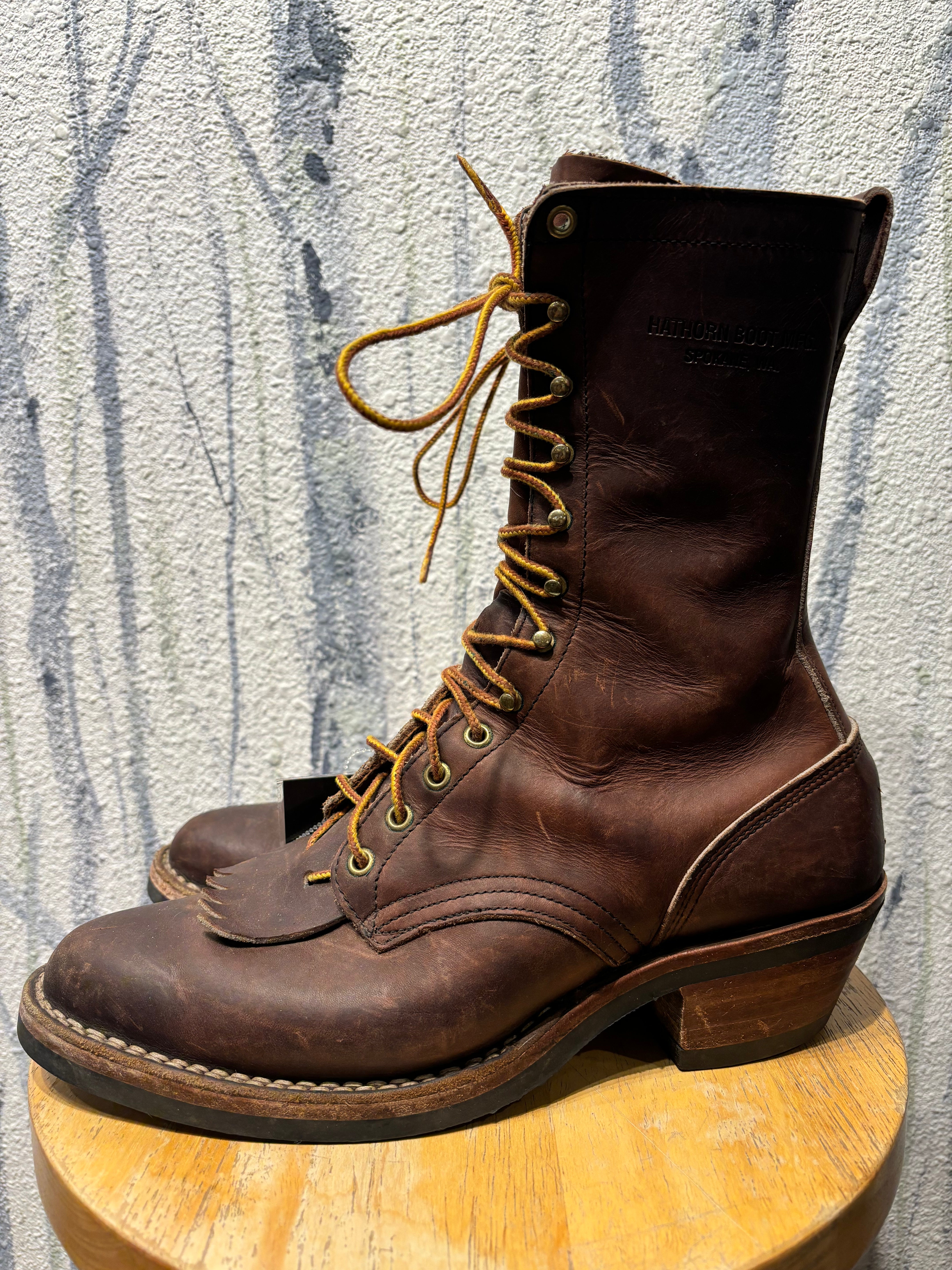 Hathorn Boot MFG Mule Packer White's Boots Logger Boots - Brown, Mens Hathorn Boot MFG Mule Packer White's Boots Logger Boots - Brown, Mens