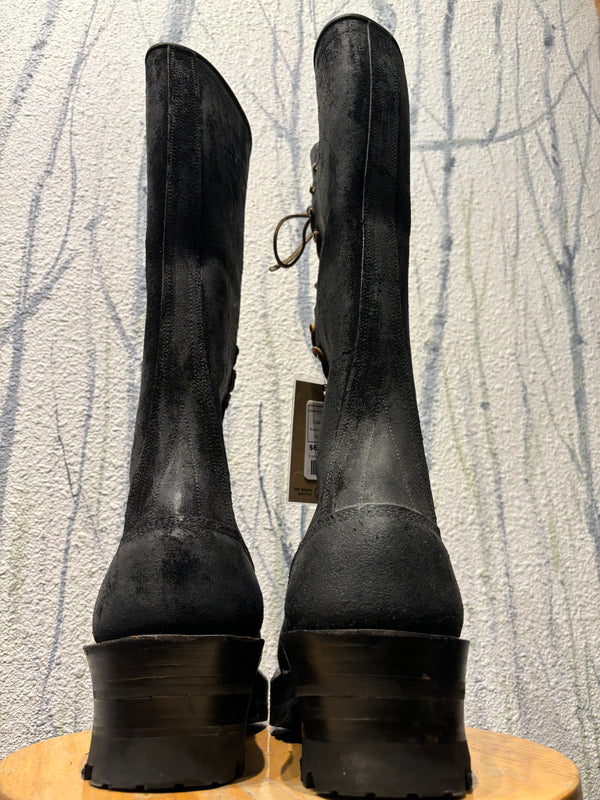White's Custom Triple Soled Lineman Boots - Black, Mens 10