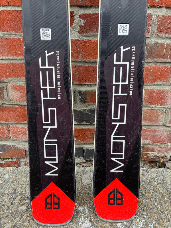 Head Monster Alpine Downhill Skis no Bindings - 184 cm