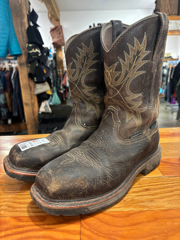 Ariat Dry Shield Composite Toe Waterproof Work Boots - Mens 7.5 D