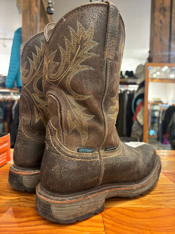 Ariat Dry Shield Composite Toe Waterproof Work Boots - Mens 7.5 D