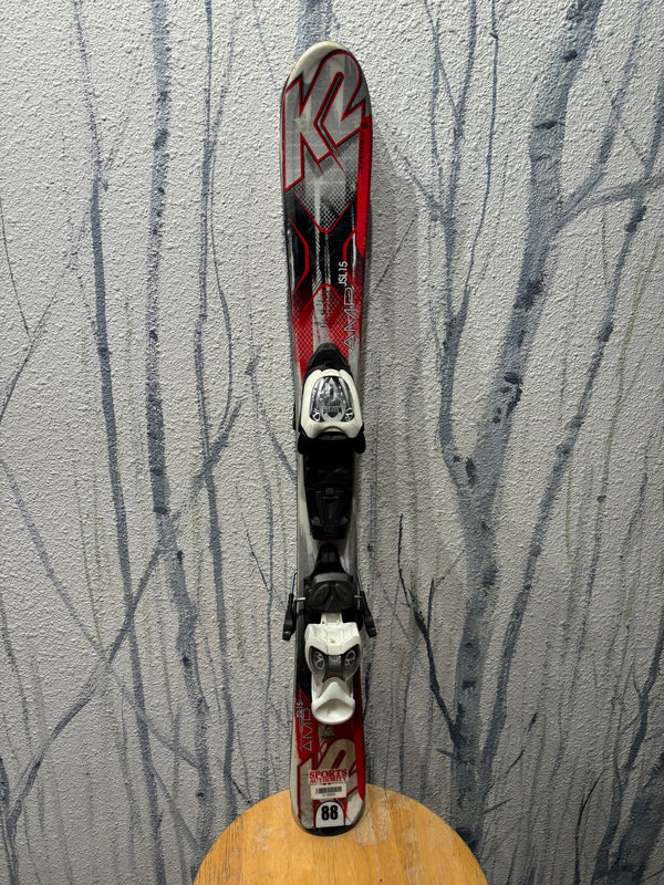 K2 Amp JSL 15 Alpine Skis - Red, 88 cm