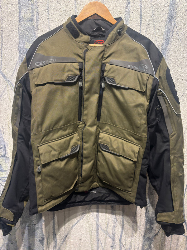MSR Xplorer Alterrd Motorcycle Jacket - Green/Black, Mens Medium