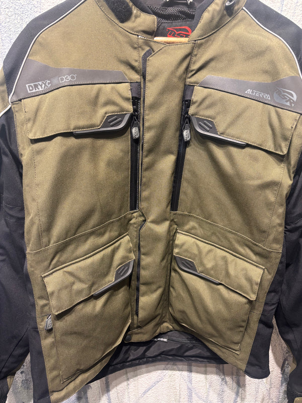 MSR Xplorer Alterrd Motorcycle Jacket - Green/Black, Mens Medium