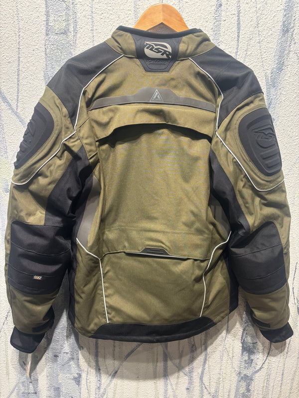 MSR Xplorer Alterrd Motorcycle Jacket - Green/Black, Mens Medium