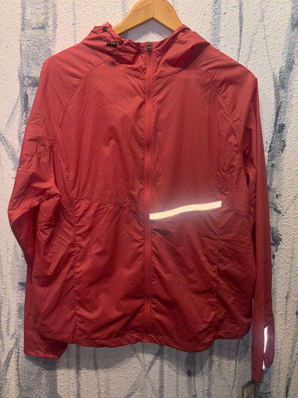 Oiselle Reflective Vim Running Windbreaker Jacket - Pink, Womens X Large