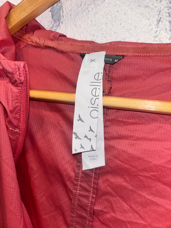 Oiselle Reflective Vim Running Windbreaker Jacket - Pink, Womens X Large