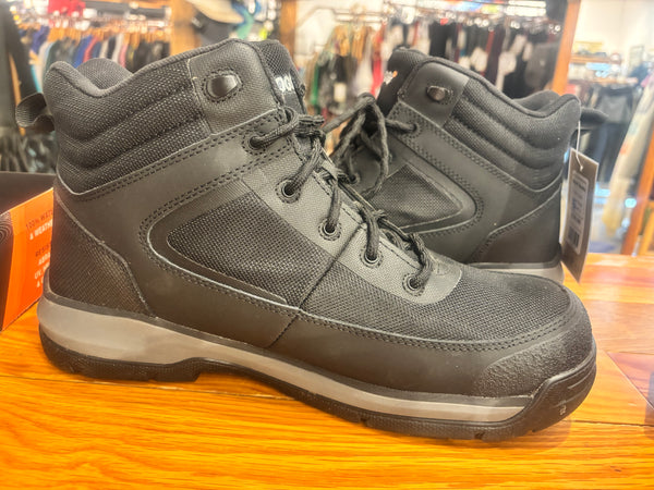Bogs Shale Mid Comp Toe ESD Work Boots - Black, Mens 11