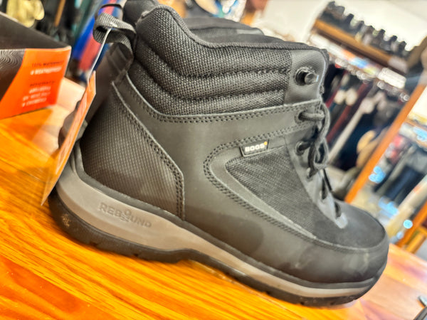 Bogs Shale Mid Comp Toe ESD Work Boots - Black, Mens 11