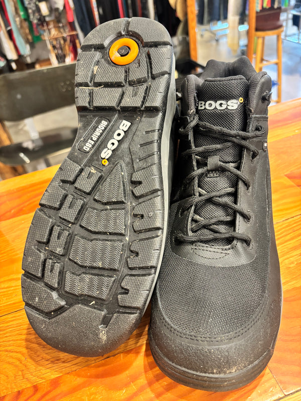 Bogs Shale Mid Comp Toe ESD Work Boots - Black, Mens 11