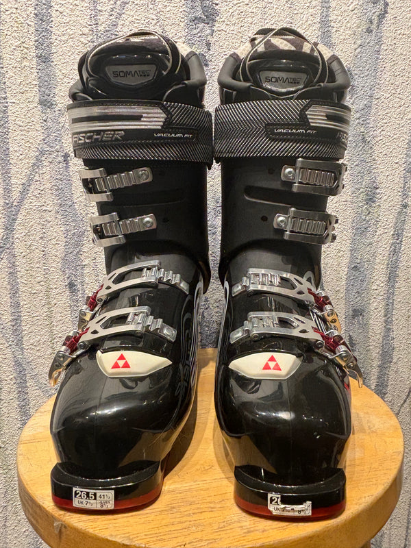 Fischer Soma Vacuum Hybrid 12+ Alpine Ski Boots - Black/Red, Mondopoint 26.5