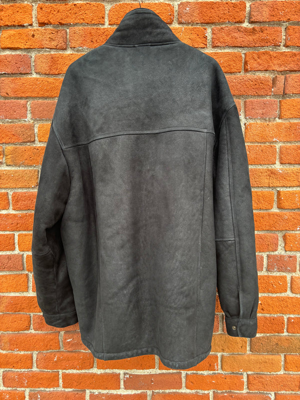 Overland Corbin 114392 Sheepskin Coat Black Mens 2 X Large