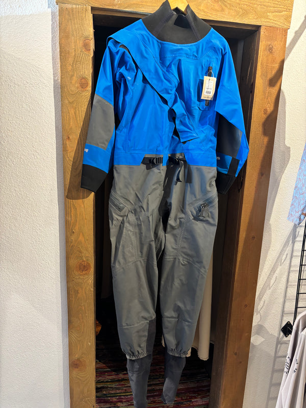 NRS Explorer Drysuit - Blue/Grey, Womens Medium