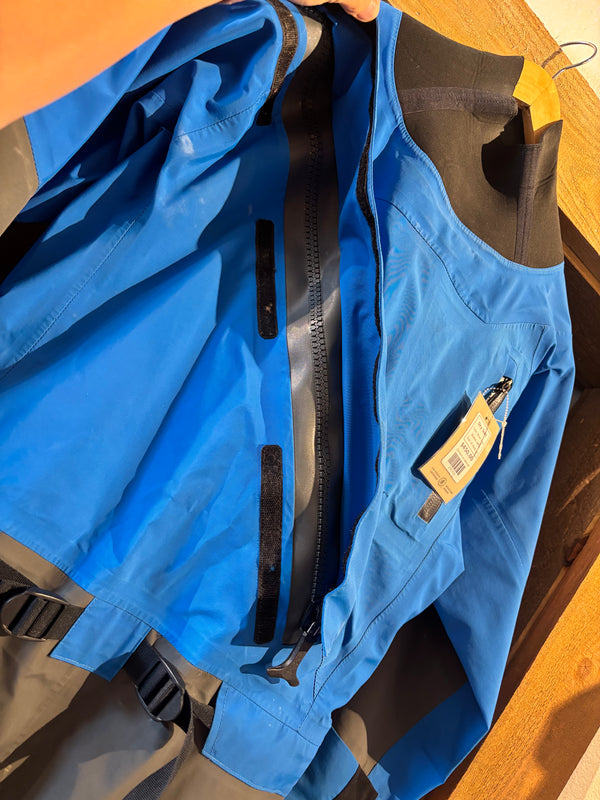 NRS Explorer Drysuit - Blue/Grey, Womens Medium