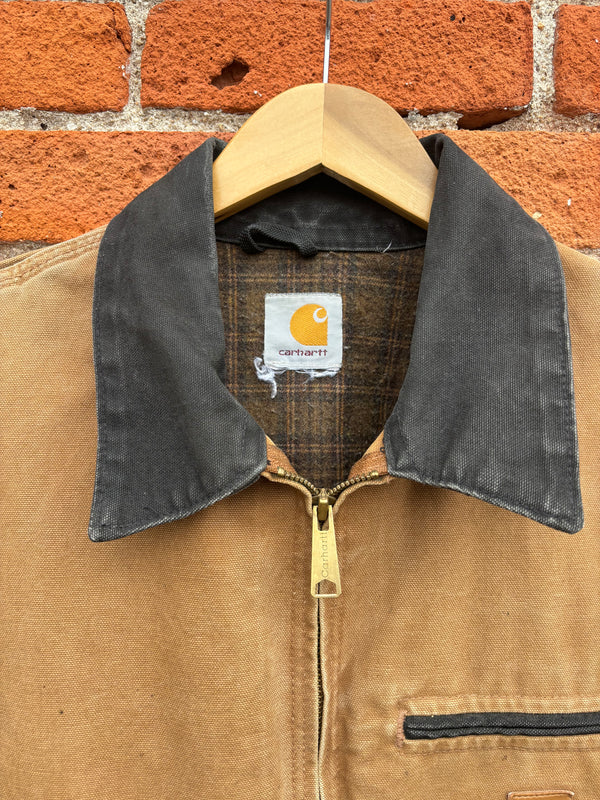 Carhartt Vintage Detroit Blanket Lined Chore Barn Coat - Khaki, Mens X Large