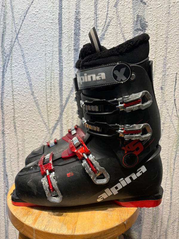 Alpina X5 Alpine Ski Boots - Black, Mondopoint 30.5